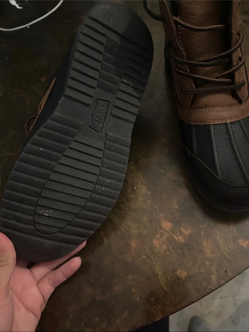 Levi's Brown and Black Lace-Up young boys Boots